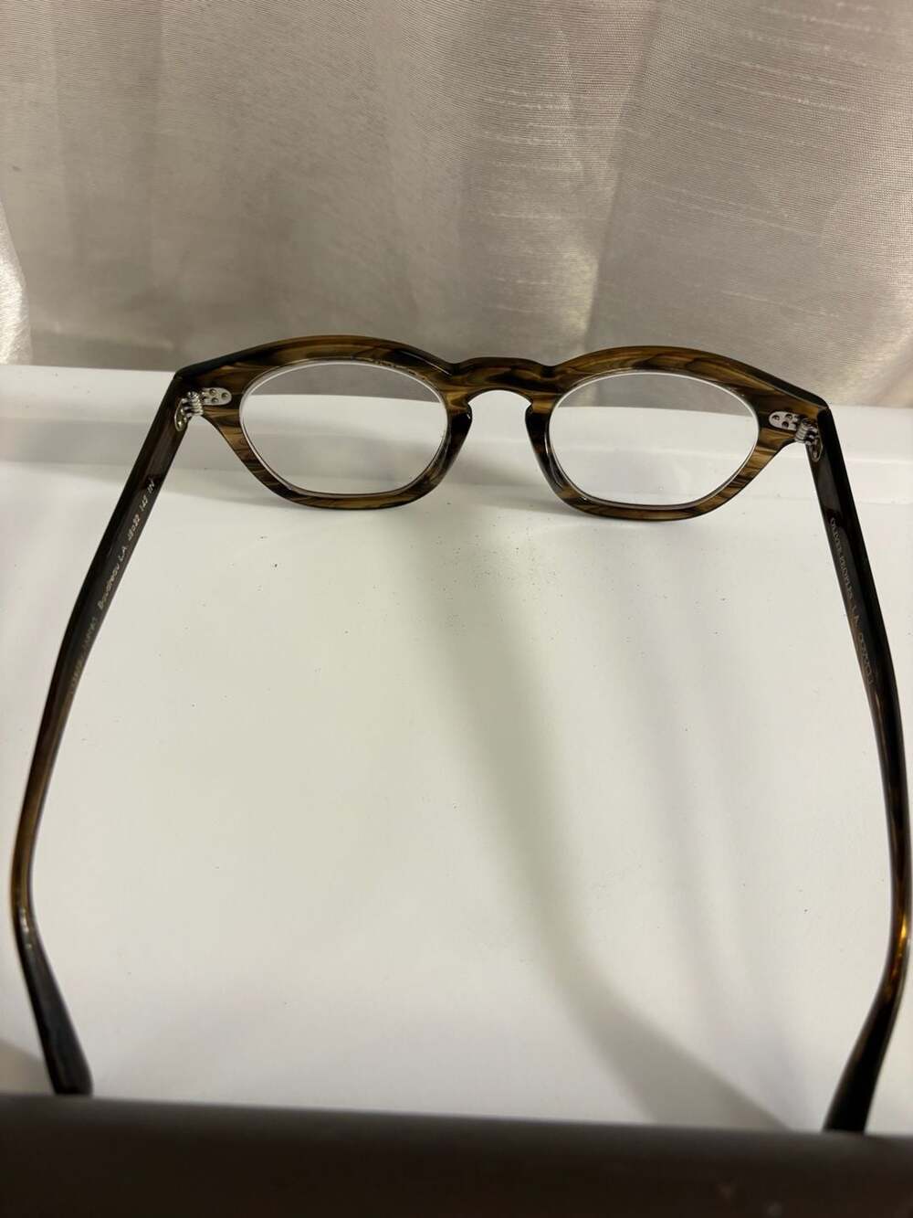 Oliver Peoples Boudreau L.A. 48-22 Tortoise Eyeglasses - Picture 5 of 9